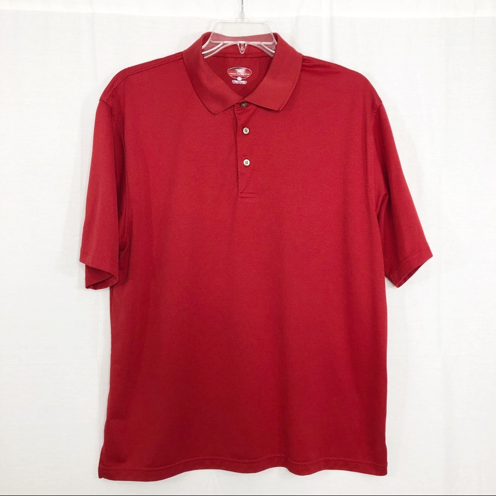Pro Player Mens Golf Polo Shirt, Size XL, Red
